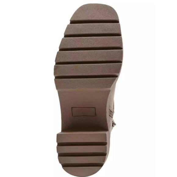 NEW Madden Girl Womens Pike Moto Buckle Lug Sole Booties Sand Size 10 Faux Suede - Picture 4 of 6